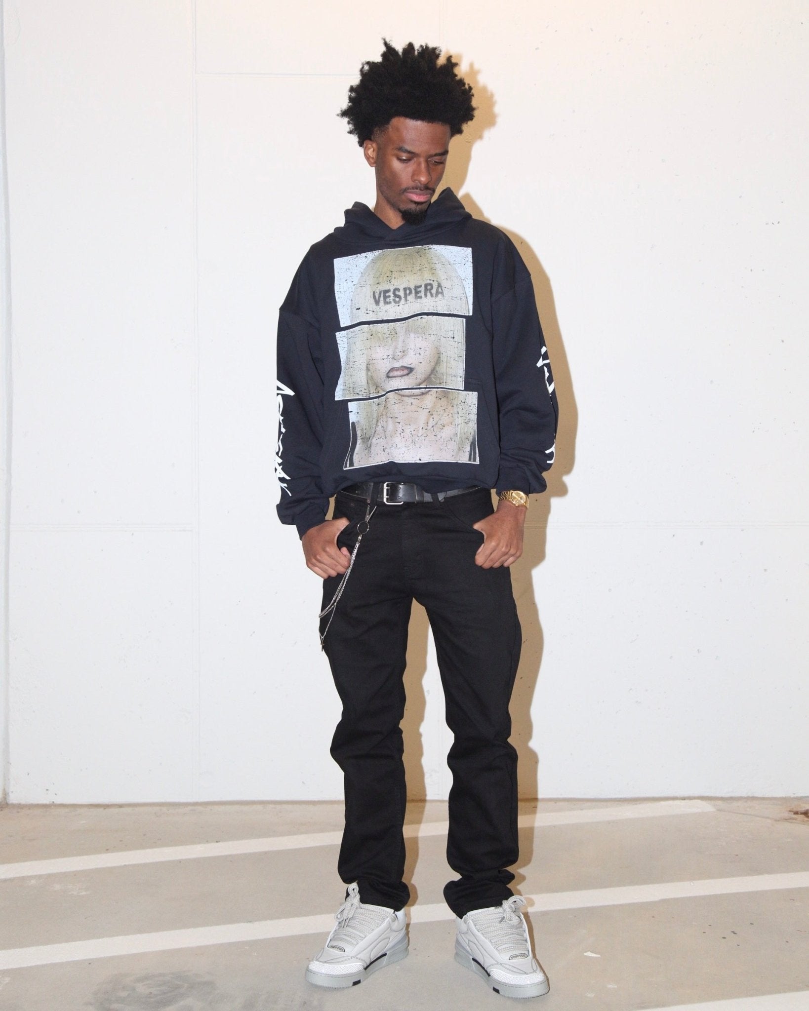 "Vespera" Navy Hoodie - VVERSATILE