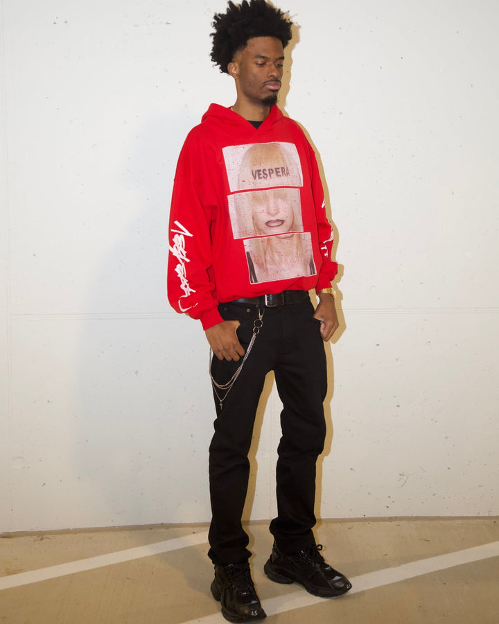 "Vespera" Red Hoodie - VVERSATILE