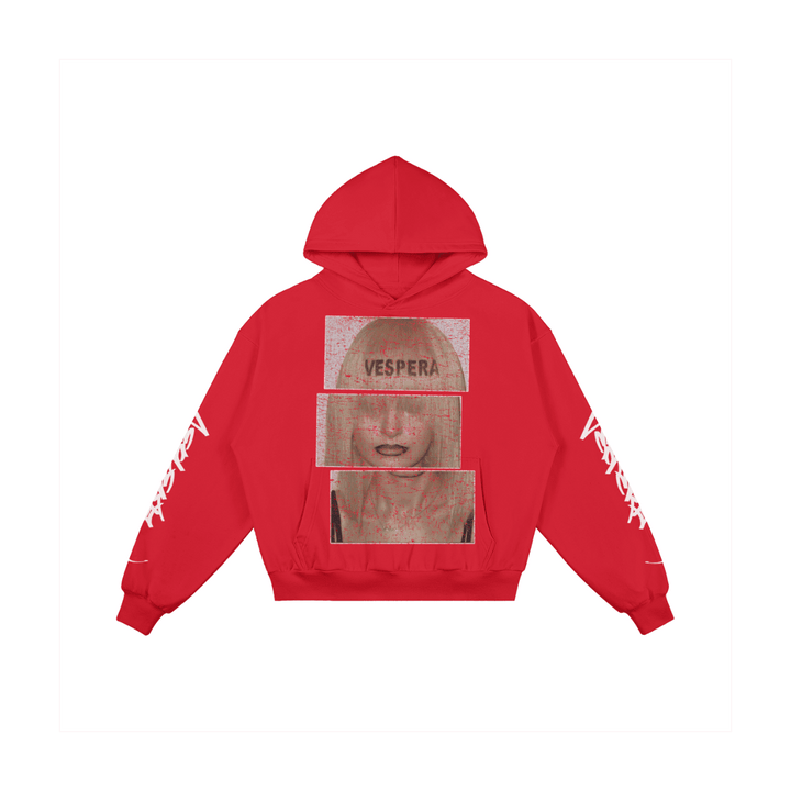 "Vespera" Red Hoodie - VVERSATILE